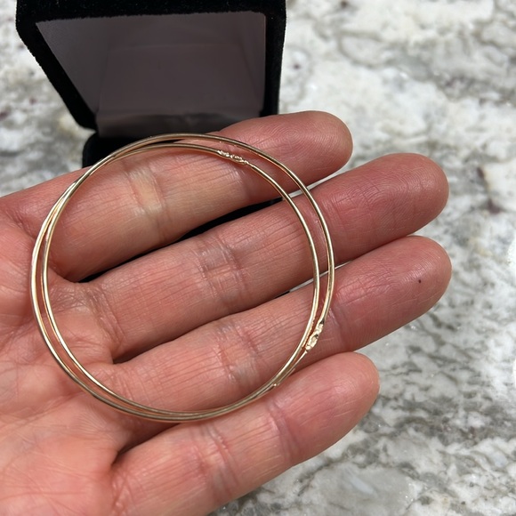 14 karat Russian pink gold earrings - Picture 2 of 4